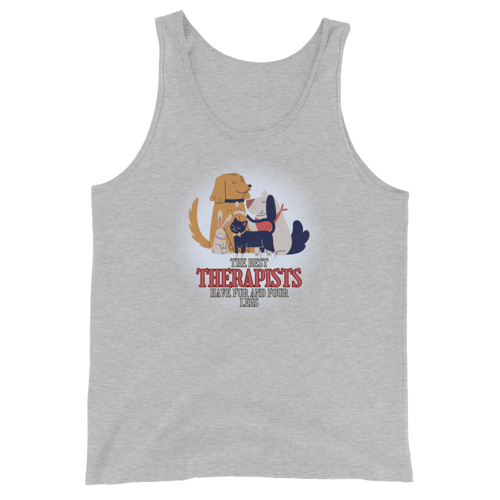 The Best Therapists Have Fur And Four Legs Tank Top