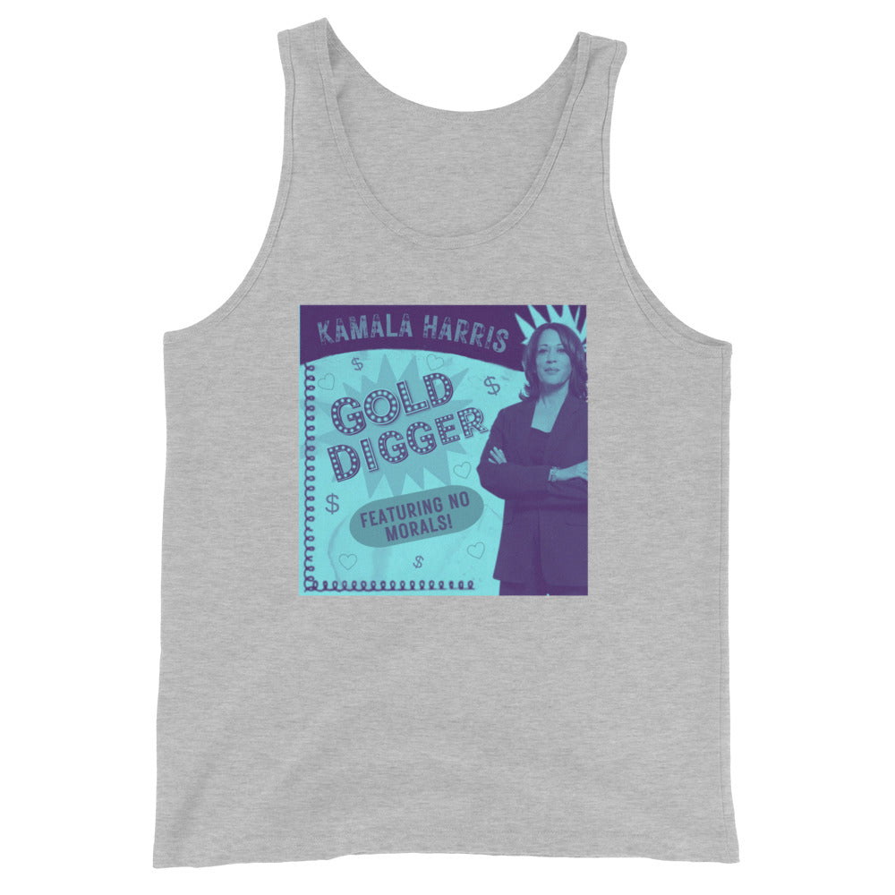 KAMALA HARRIS Gold Digger Now Featuring No Morals Tank Top