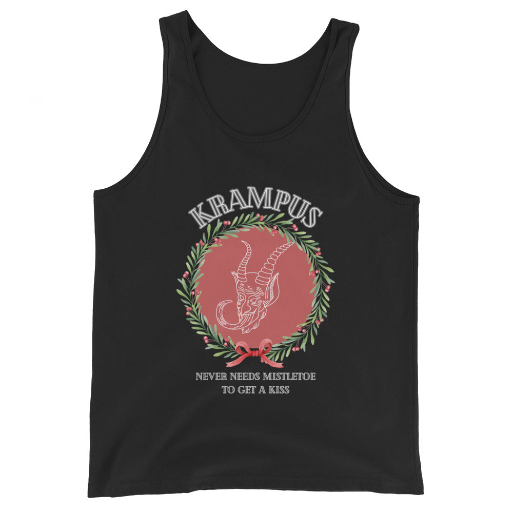 Krampus Never Needs Mistletoe To Get A Kiss Tank Top