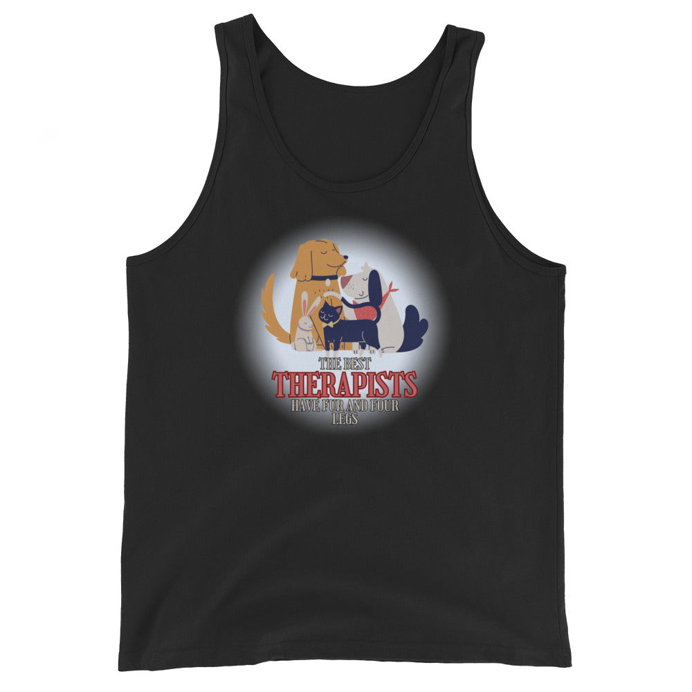 The Best Therapists Have Fur And Four Legs Tank Top