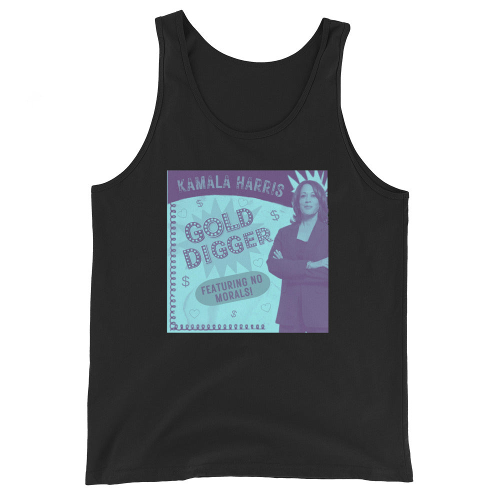 KAMALA HARRIS Gold Digger Now Featuring No Morals Tank Top