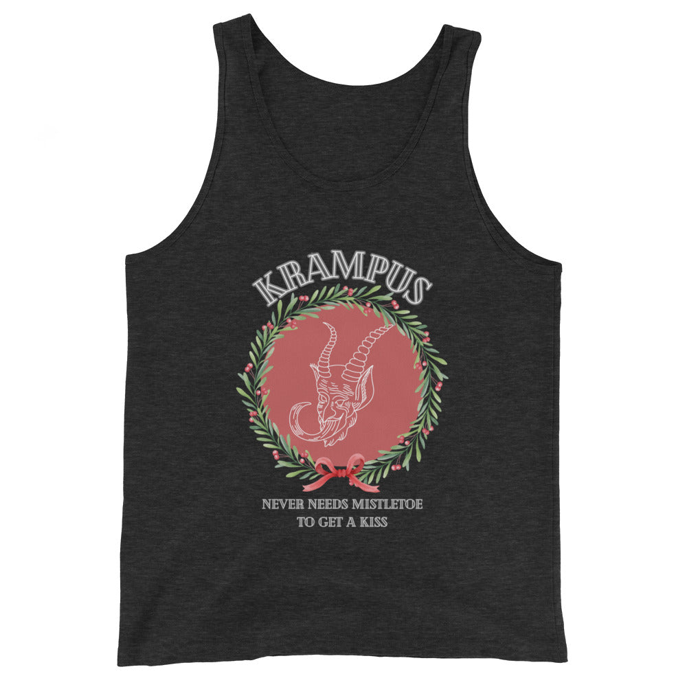 Krampus Never Needs Mistletoe To Get A Kiss Tank Top