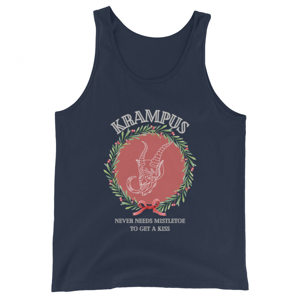 Krampus Never Needs Mistletoe To Get A Kiss Tank Top