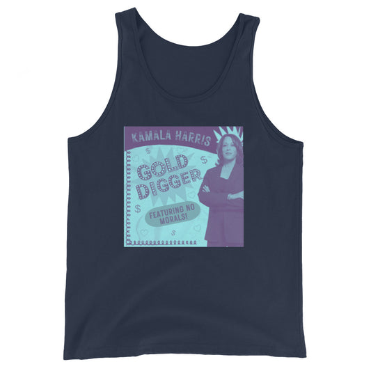 KAMALA HARRIS Gold Digger Now Featuring No Morals Tank Top