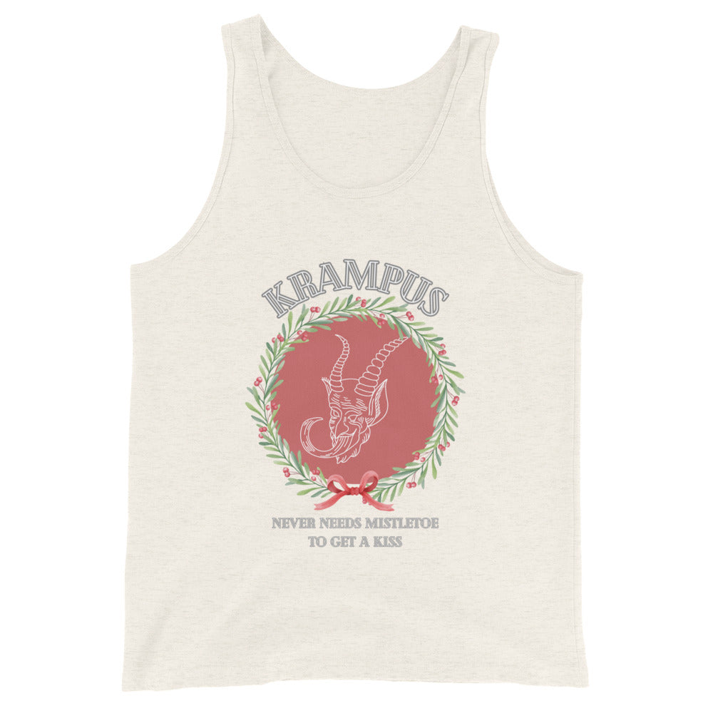 Krampus Never Needs Mistletoe To Get A Kiss Tank Top