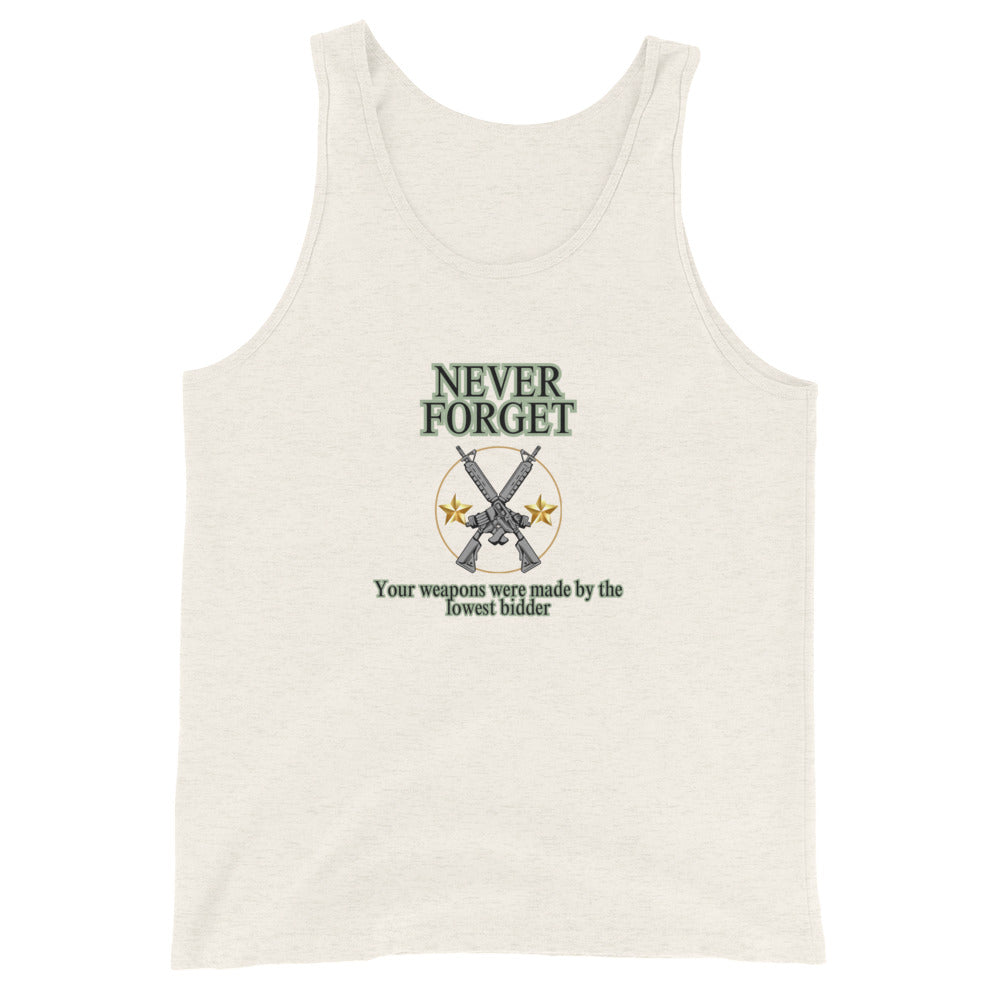 Never Forget Your Weapons Were Made By The Lowest Bidder Tank