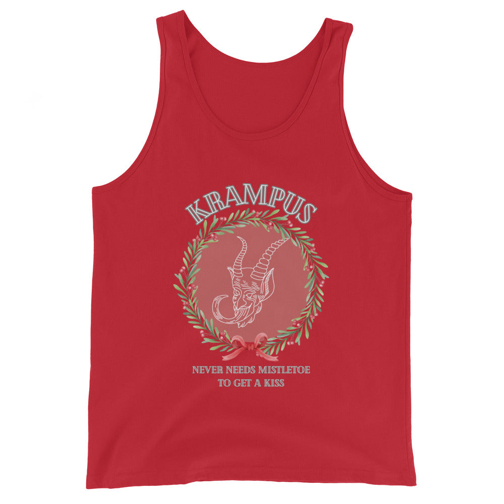 Krampus Never Needs Mistletoe To Get A Kiss Tank Top
