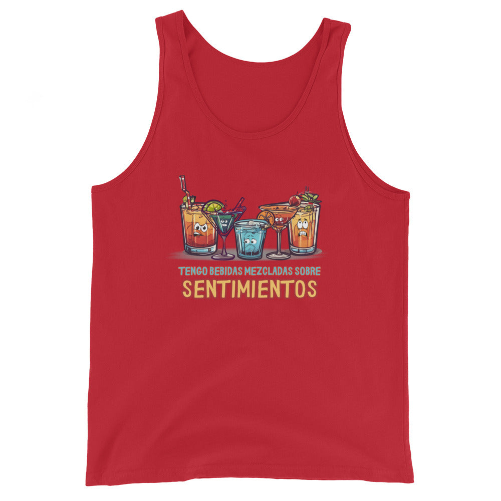Tengo Bebidas Mezcladas Sobre Sentimientos Tank Top