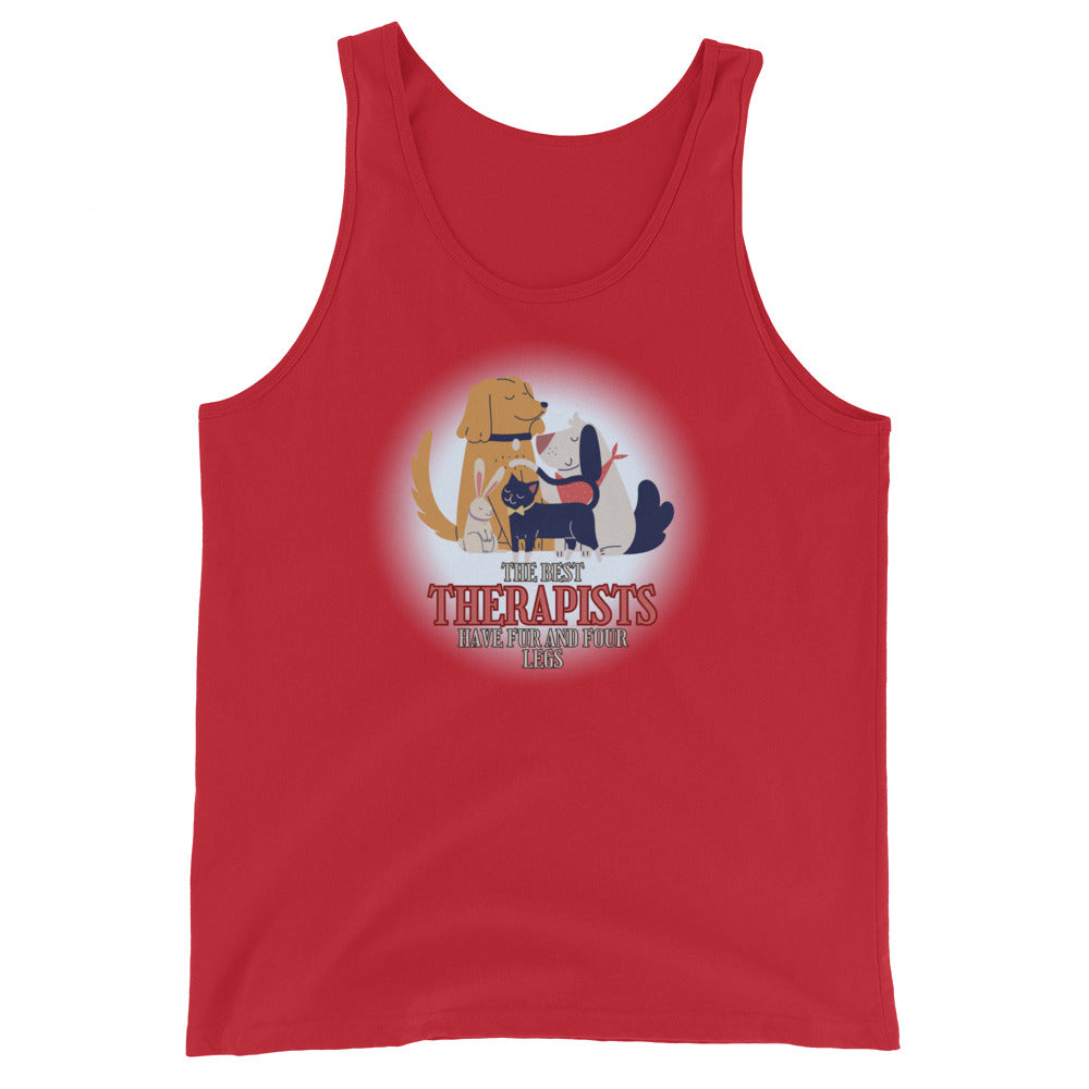 The Best Therapists Have Fur And Four Legs Tank Top