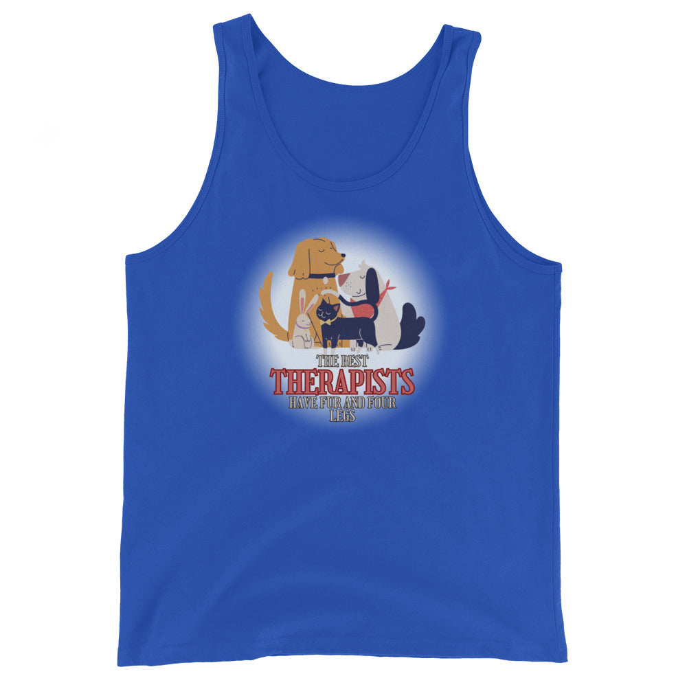 The Best Therapists Have Fur And Four Legs Tank Top