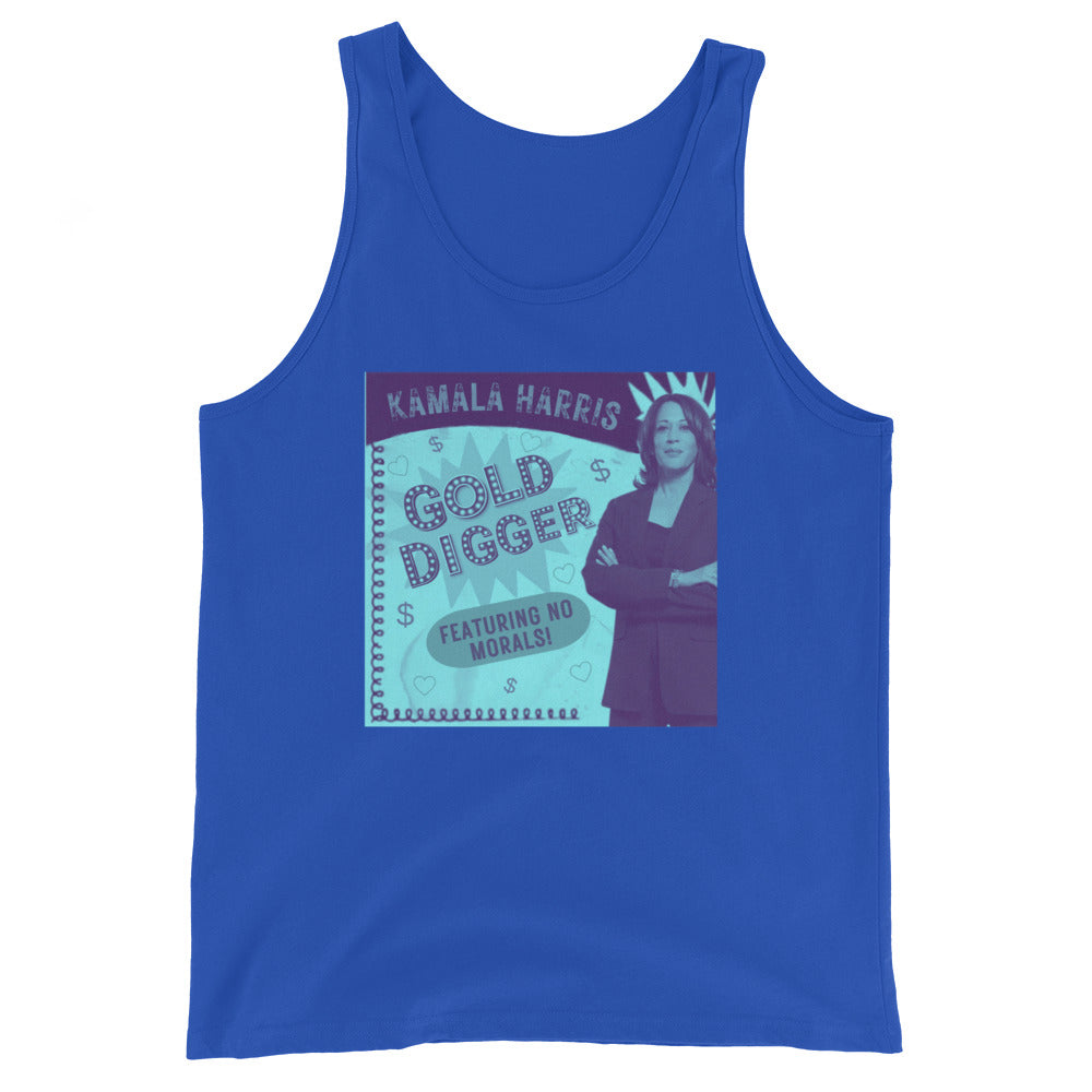KAMALA HARRIS Gold Digger Now Featuring No Morals Tank Top