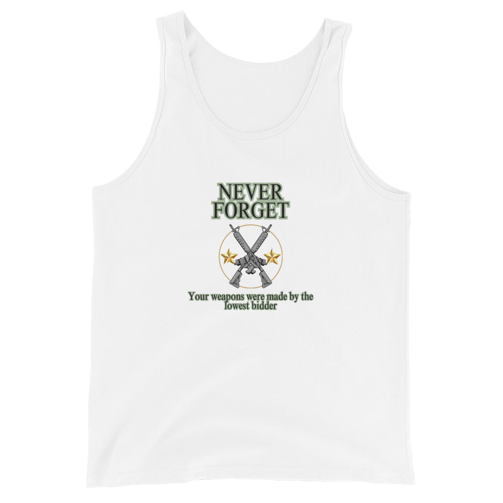 Never Forget Your Weapons Were Made By The Lowest Bidder Tank