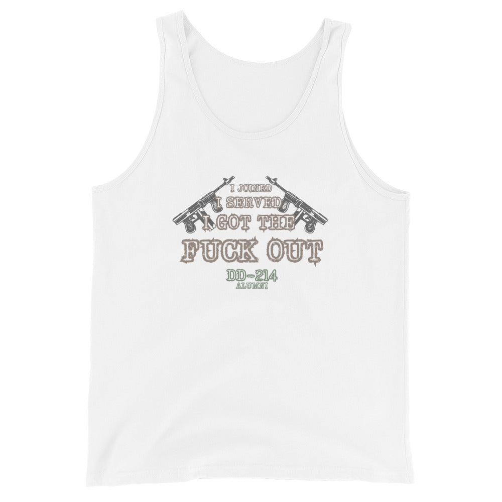 I Joined I Served I Got The Out DD-214 Alumni Tank Top