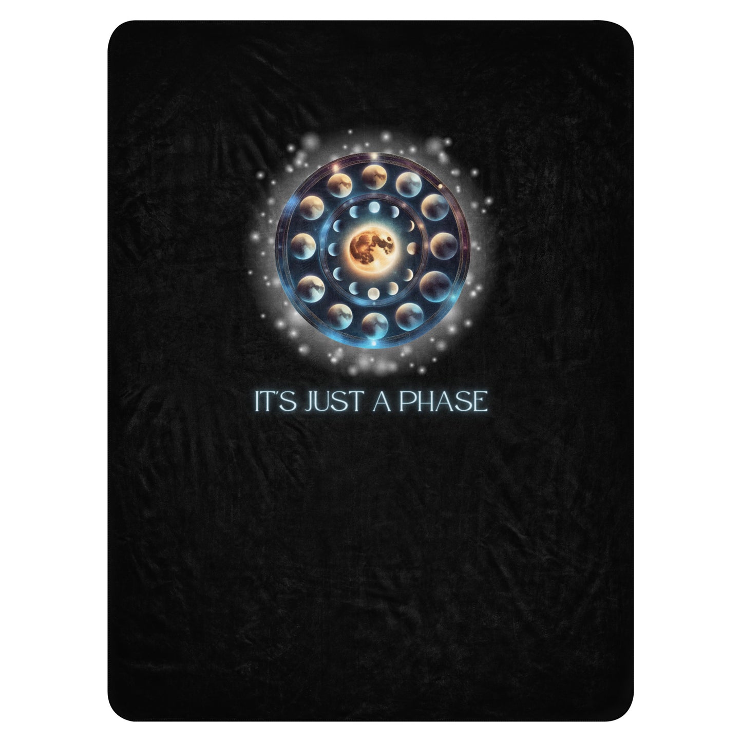 It's Just A Phase Sherpa blanket