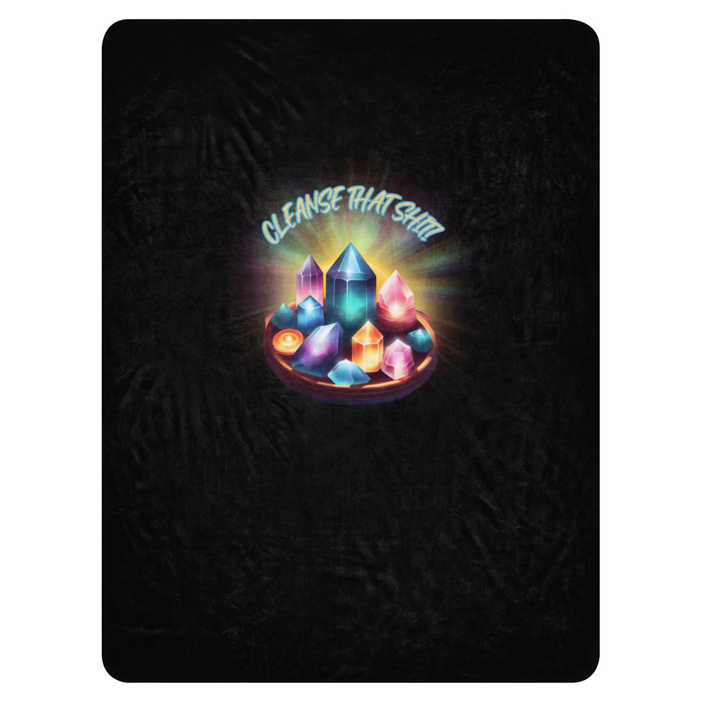 Cleanse That Shit Sherpa blanket