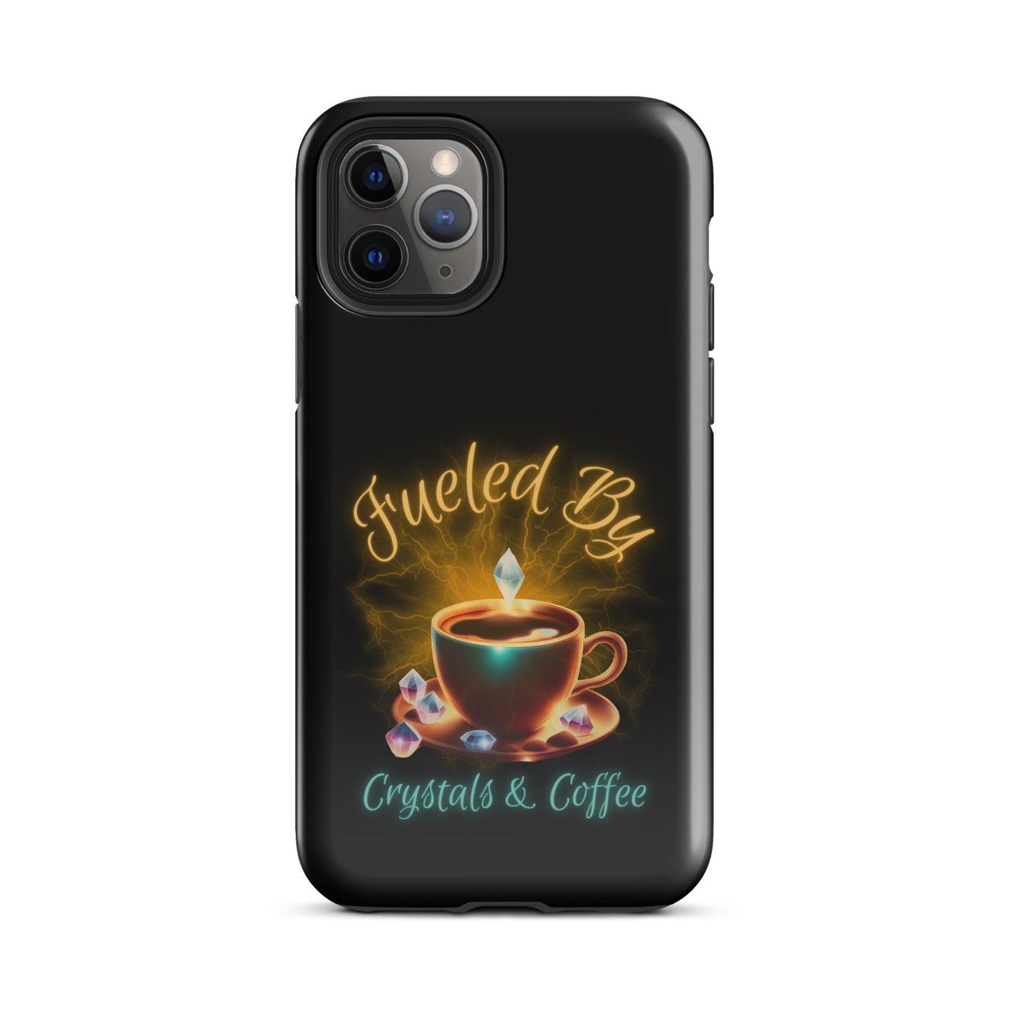 Fueled By Crystals And Coffee Tough Case for iPhone®