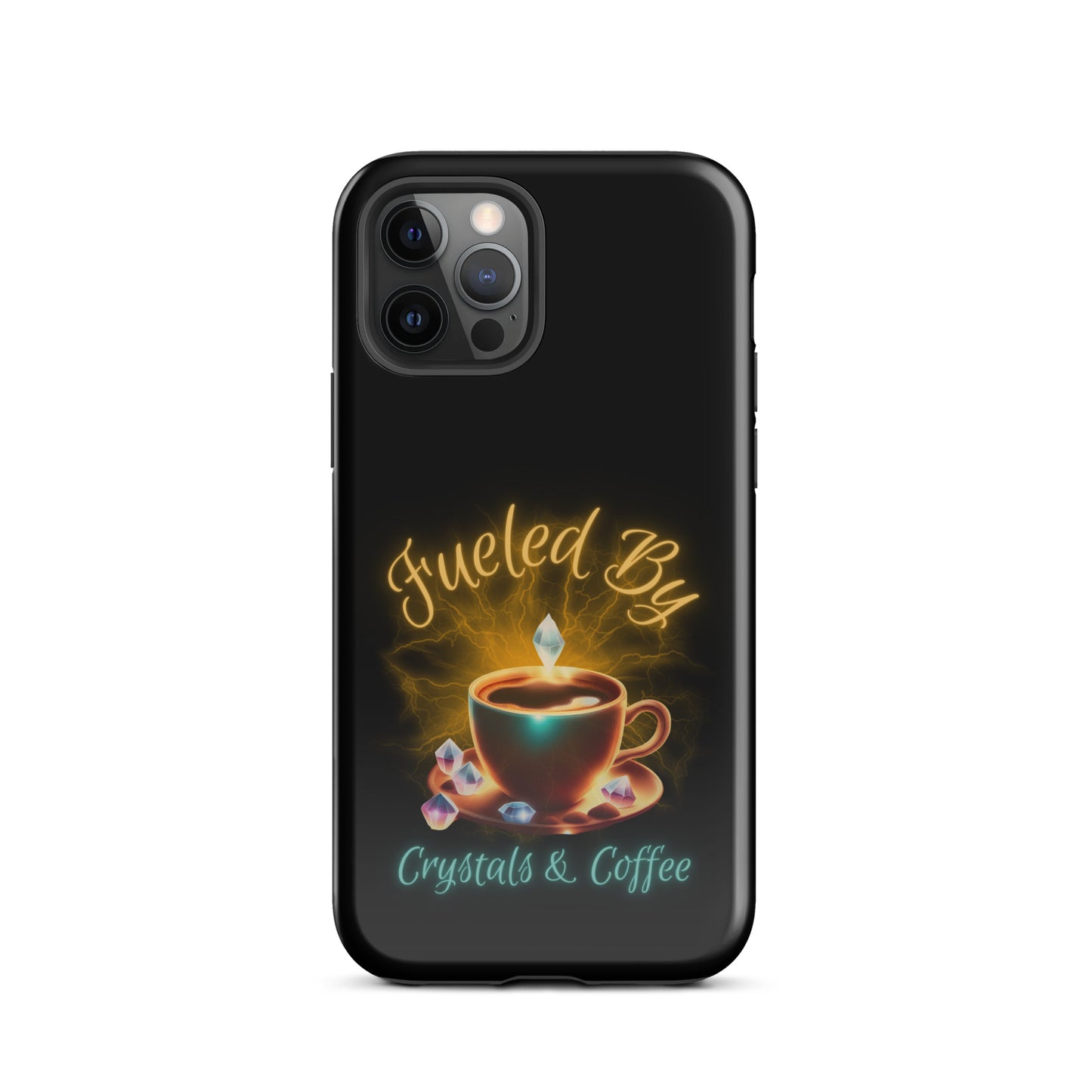 Fueled By Crystals And Coffee Tough Case for iPhone®