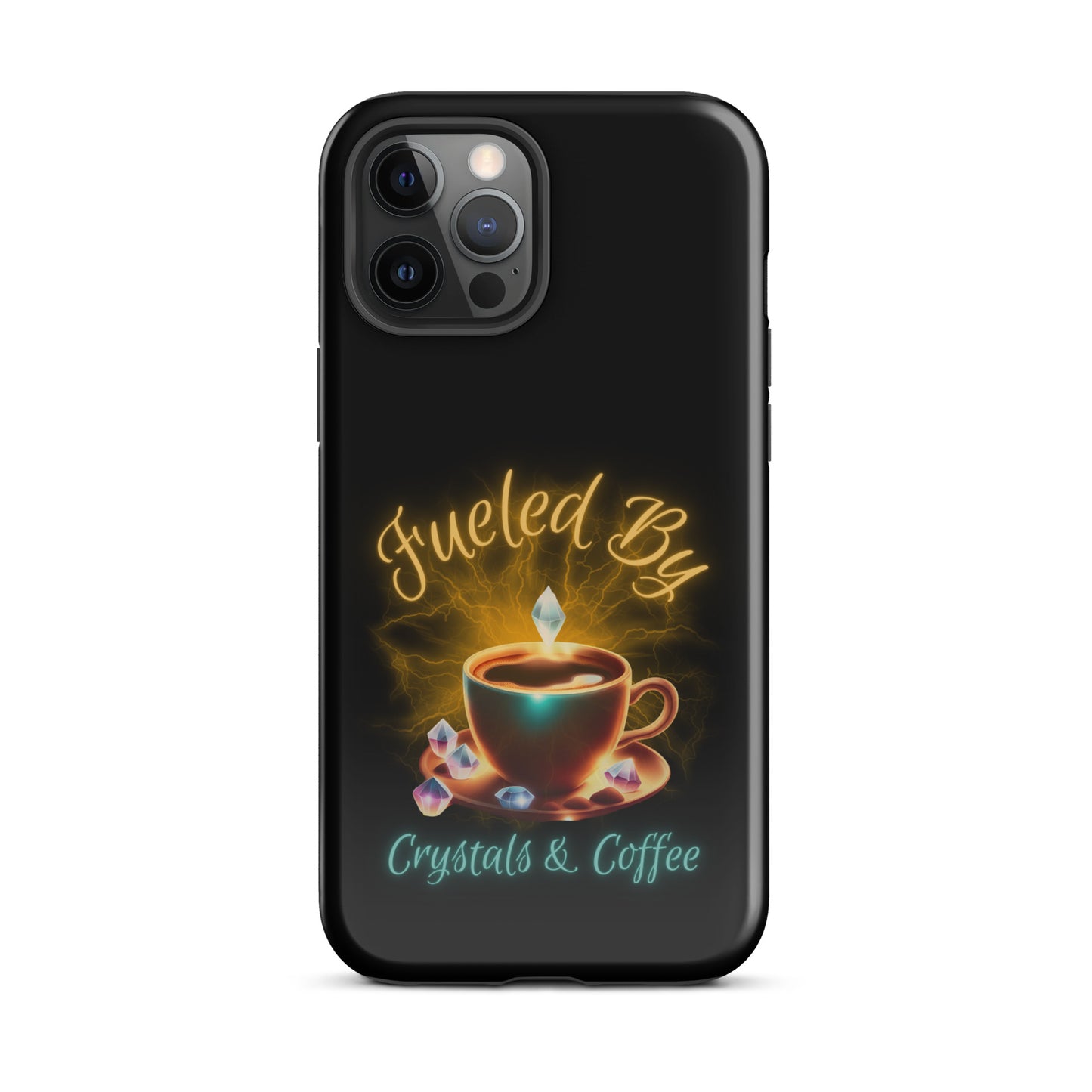 Fueled By Crystals And Coffee Tough Case for iPhone®