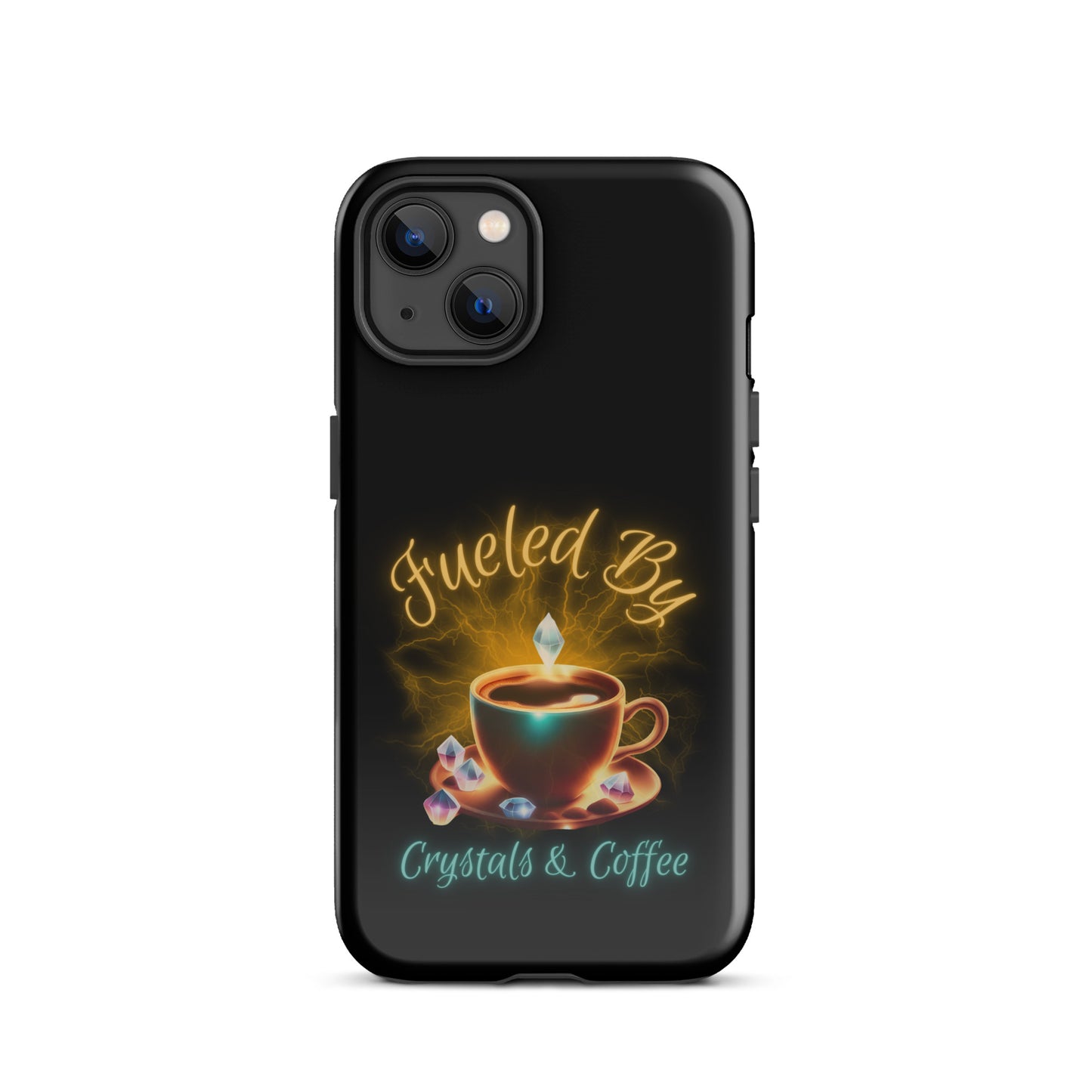 Fueled By Crystals And Coffee Tough Case for iPhone®