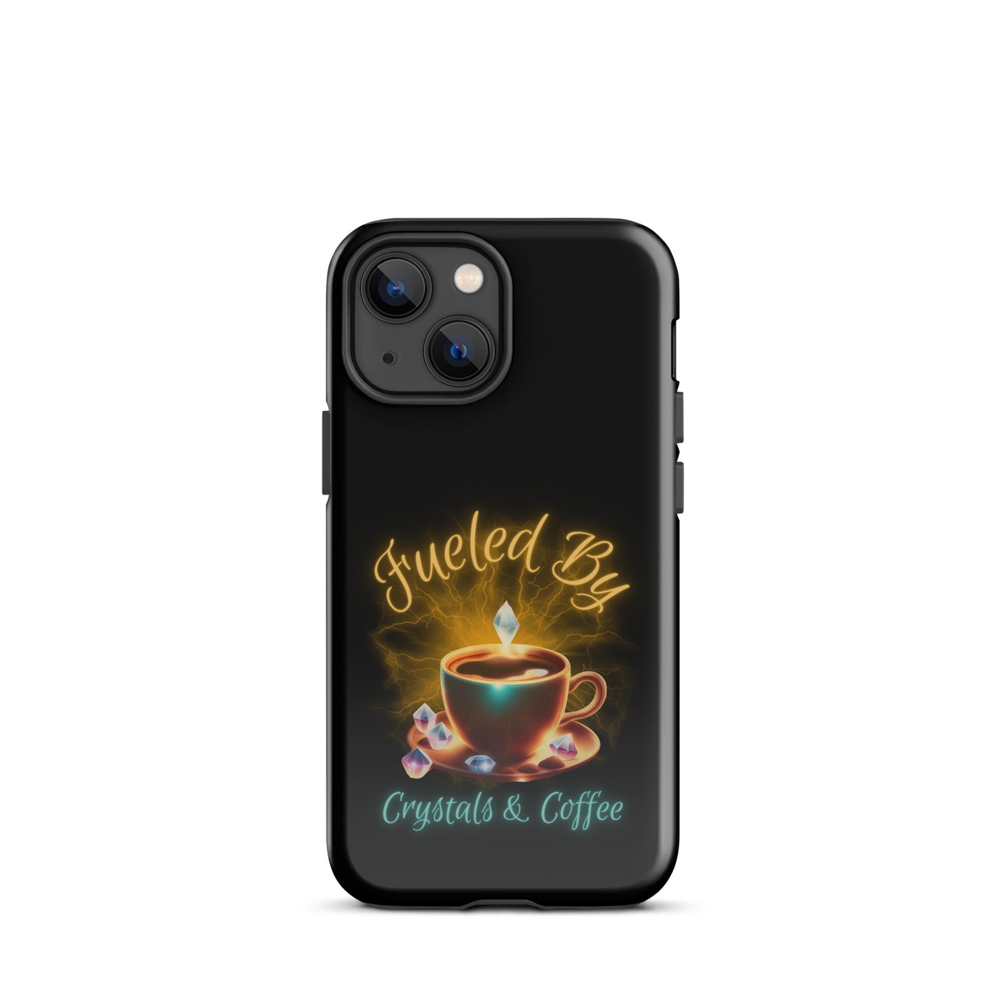 Fueled By Crystals And Coffee Tough Case for iPhone®