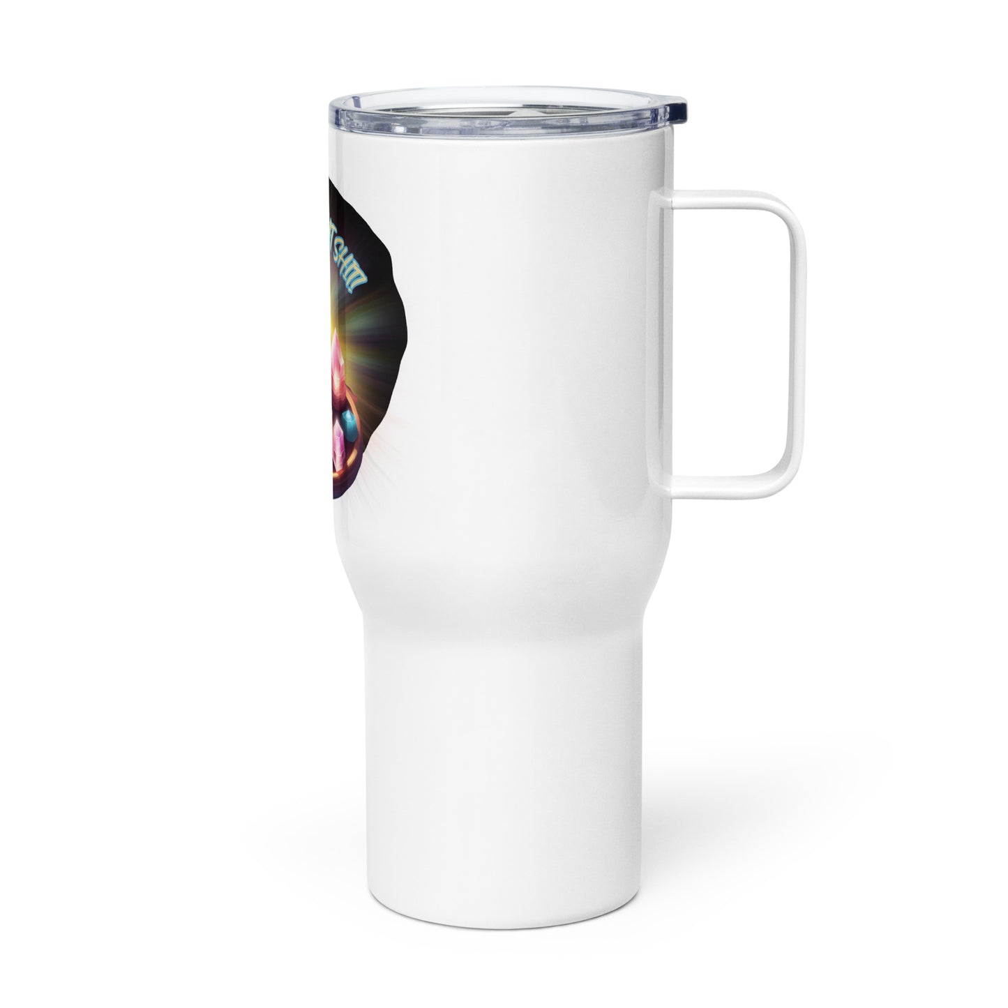 Cleanse That Shit Travel mug with a handle