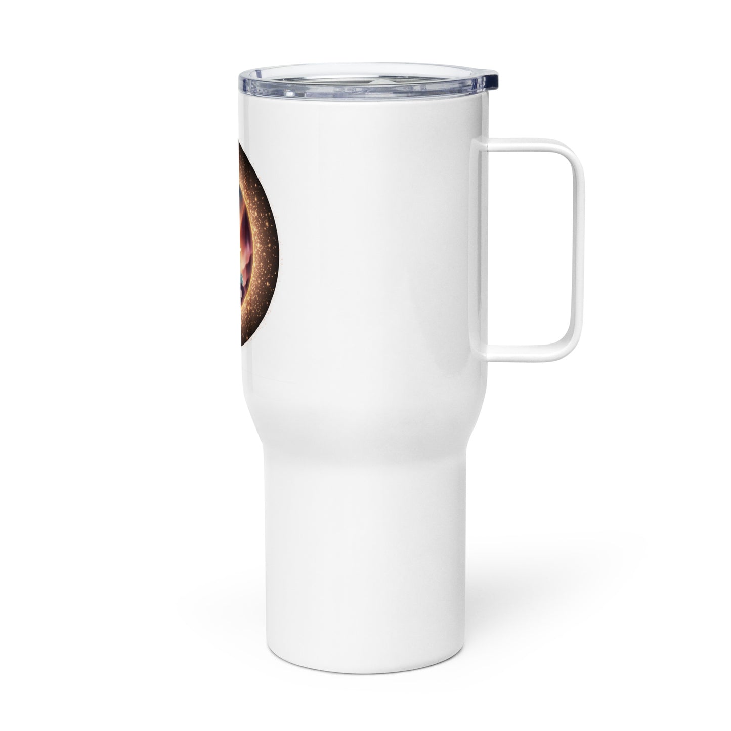 Be Zen In A World Full Of Chaos Travel mug with a handle