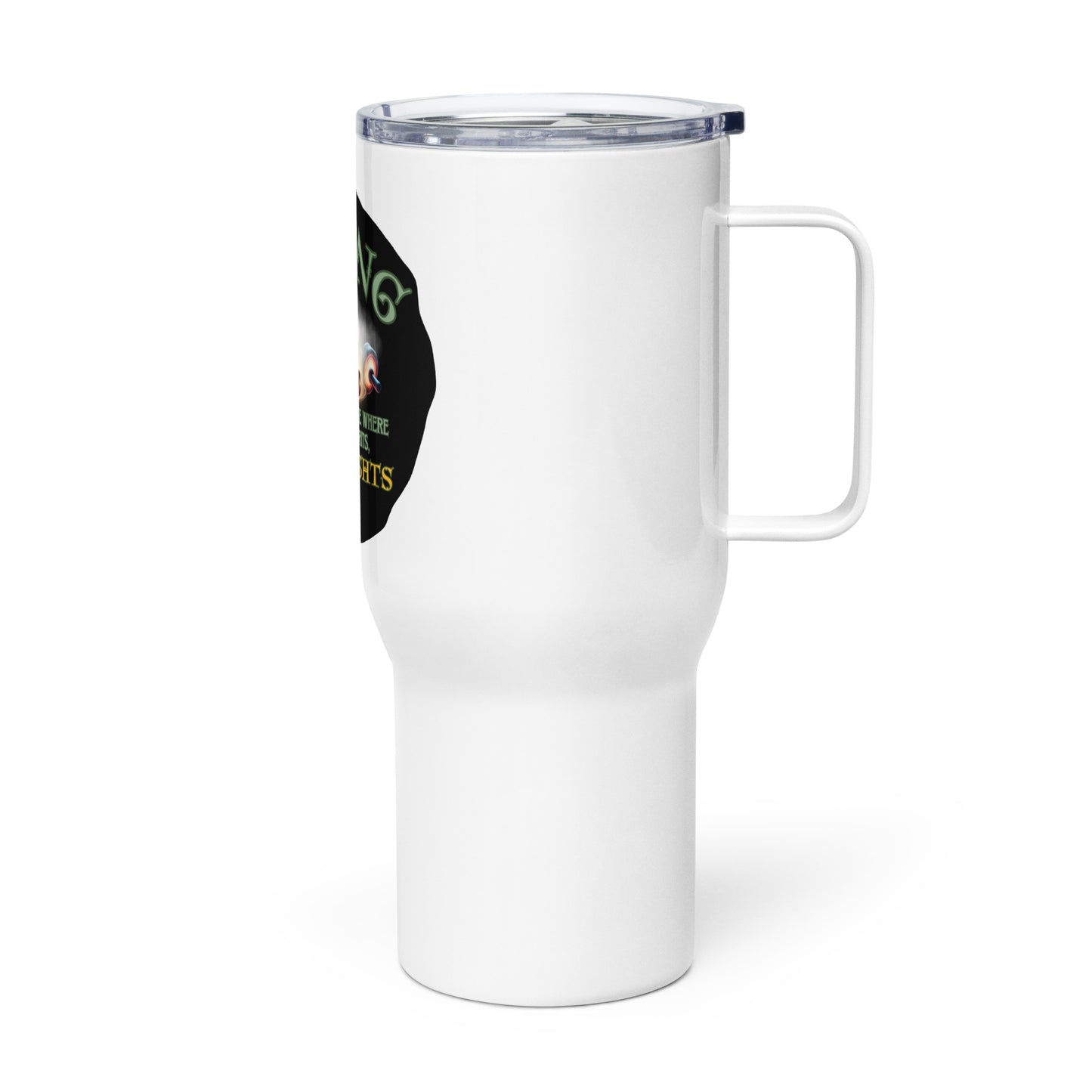 Saging The Only Exercise Where I Lift My Spirits Not Weights Travel mug with a handle