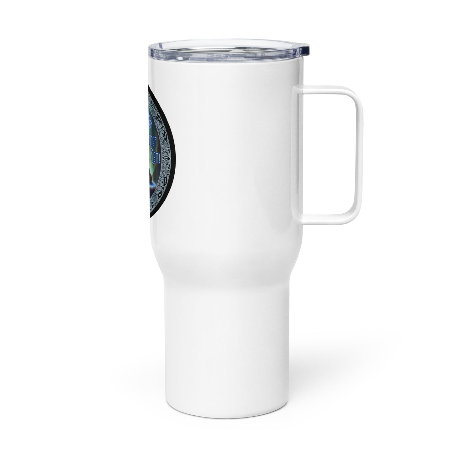 Don’t Mess With My Inner Zen Travel mug with a handle