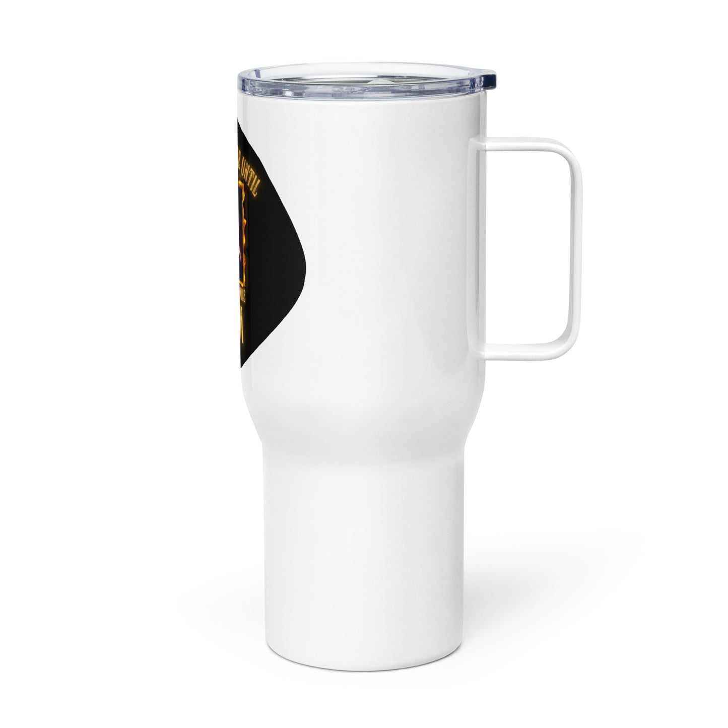 Don’t Judge Me Until You’ve Flown A Mile On My Broom Travel mug with a handle