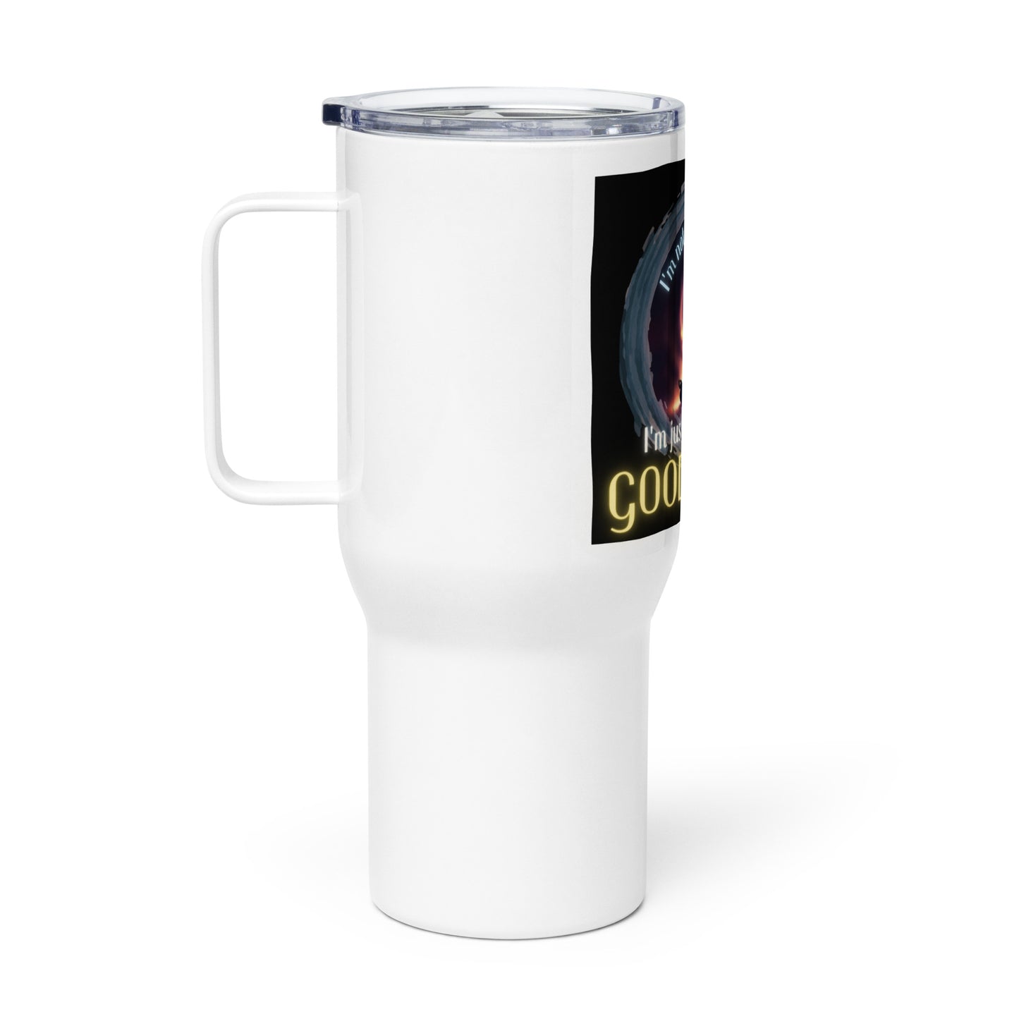 I’m Not Ignoring You I’m Just Conserving Good Vibes Travel mug with a handle