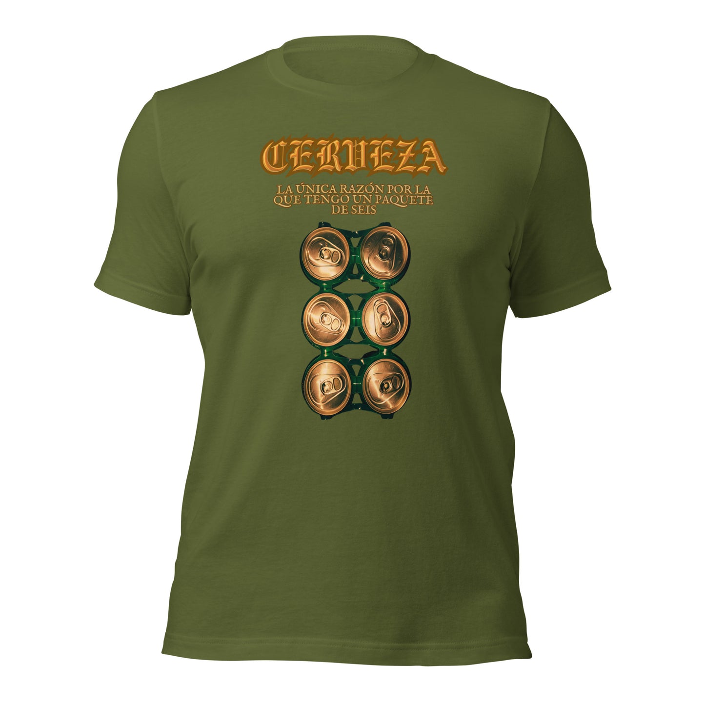 CERVEZA La Unica Razon Por La Que Tengo Un Paquette De Seis Unisex t-shirt