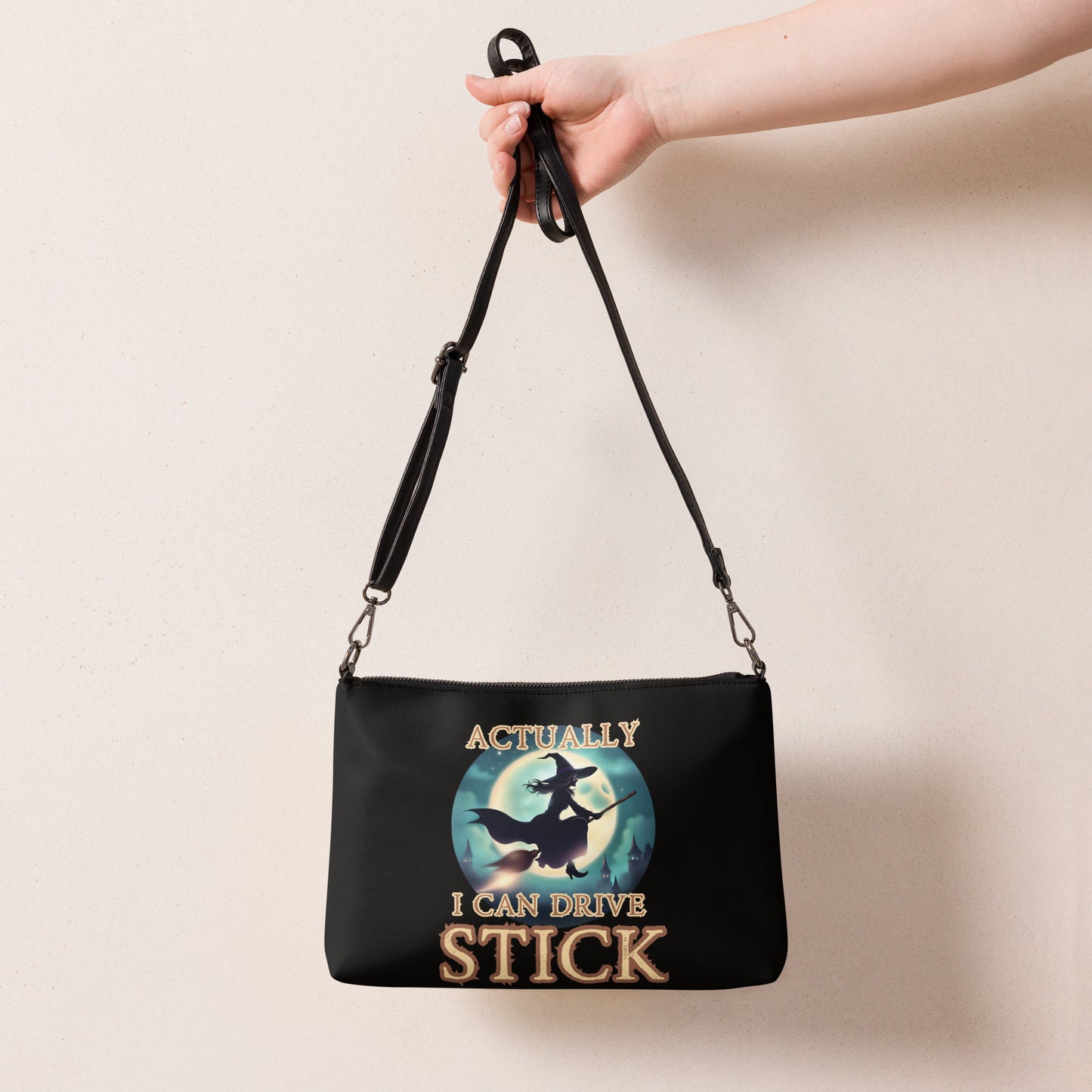 Actually I Can Drive Stick Crossbody bag