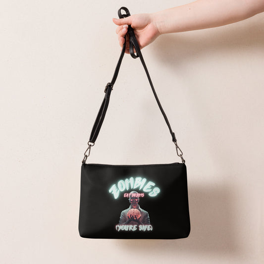 Zombies Eat Brains You’re SAFE Crossbody bag