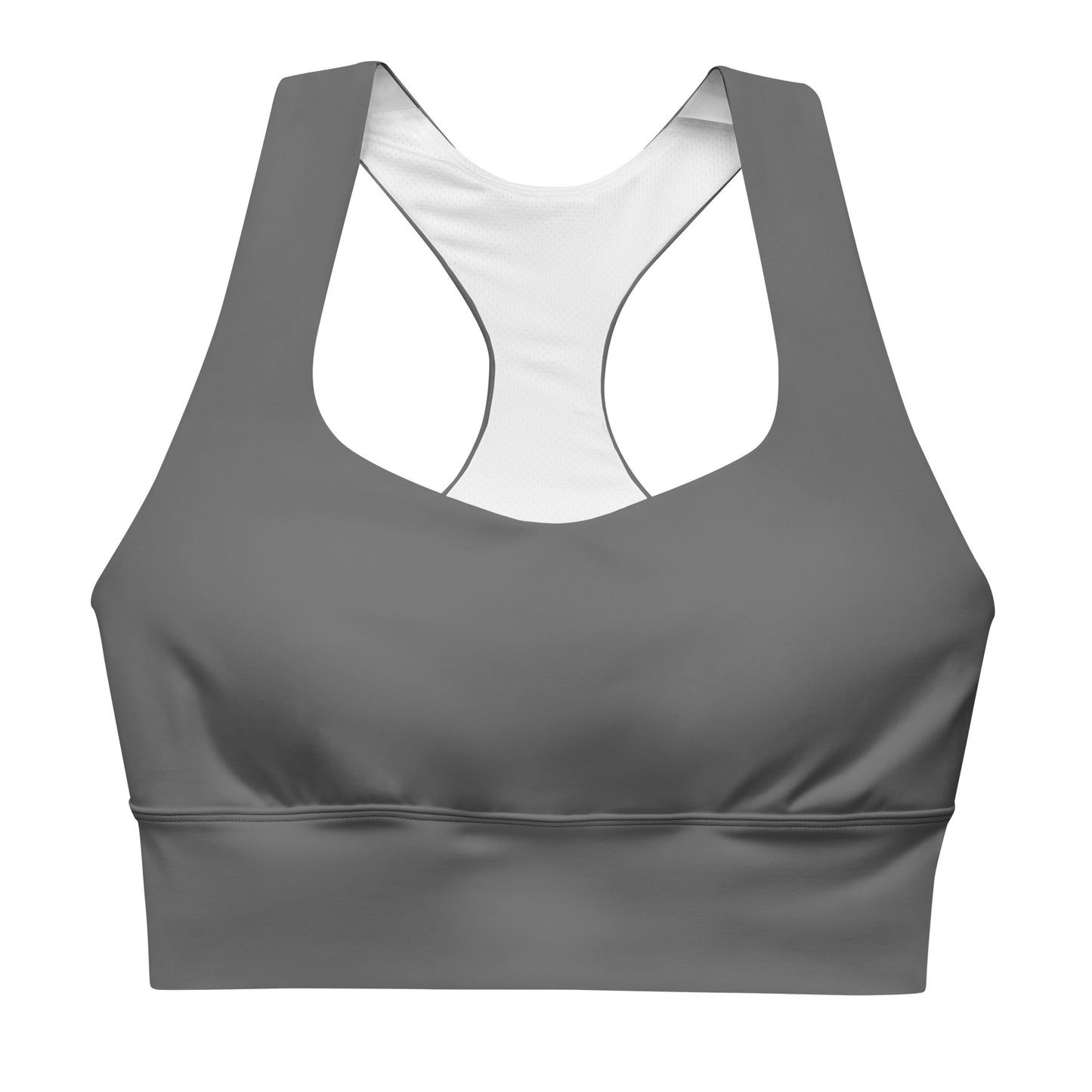 Hematite Longline Sports Bra