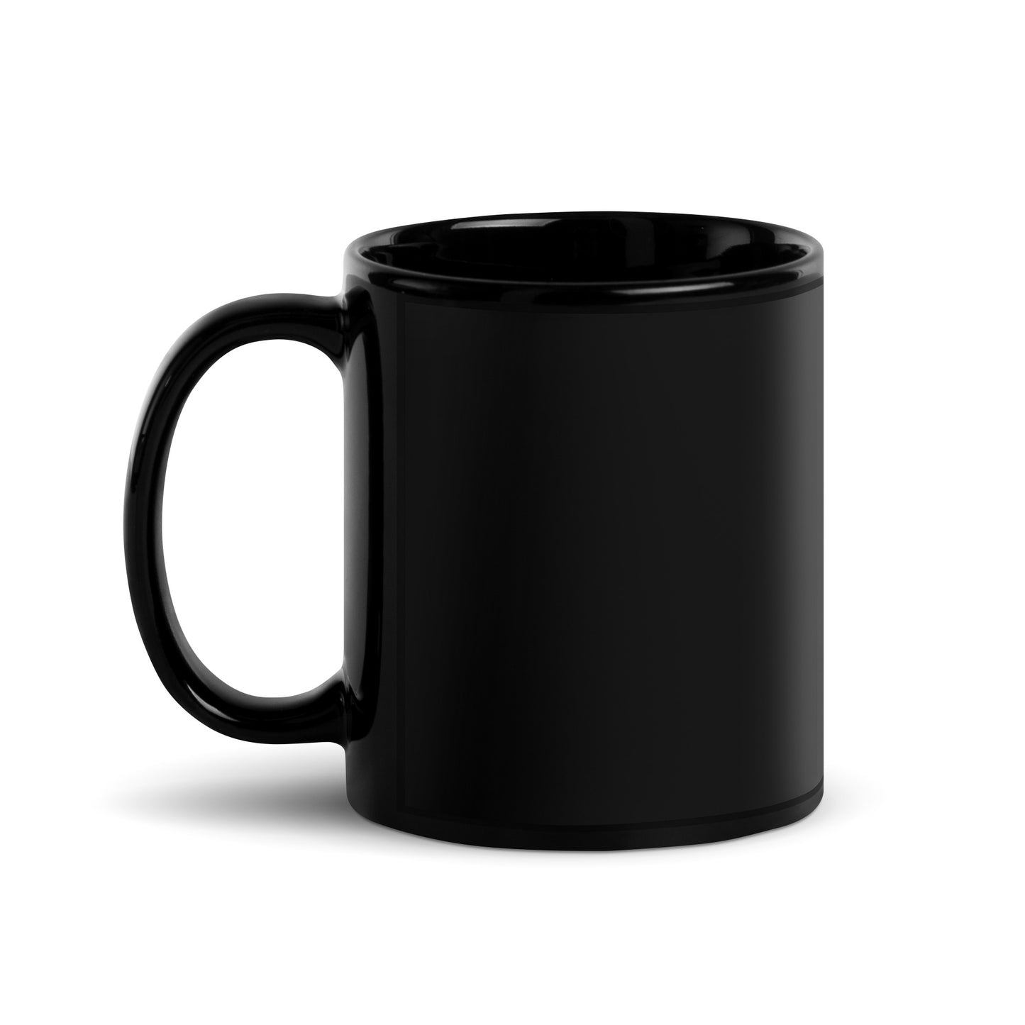 See Through The Bullshit Black Glossy Mug
