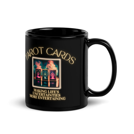 Tarot Cards Making Life’s Uncertainties More Entertaining Black Glossy Mug