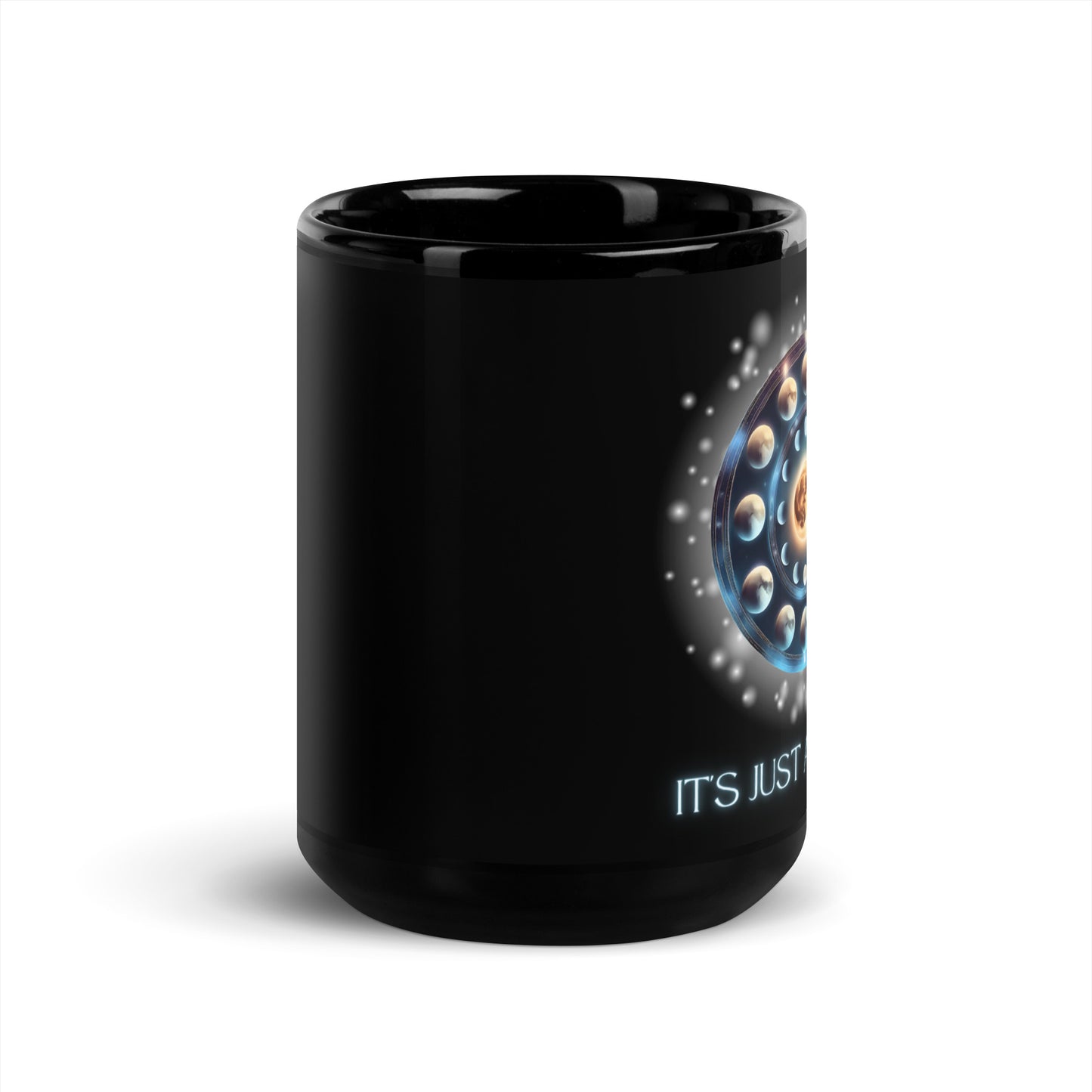 It's Just A Phase Black Glossy Mug