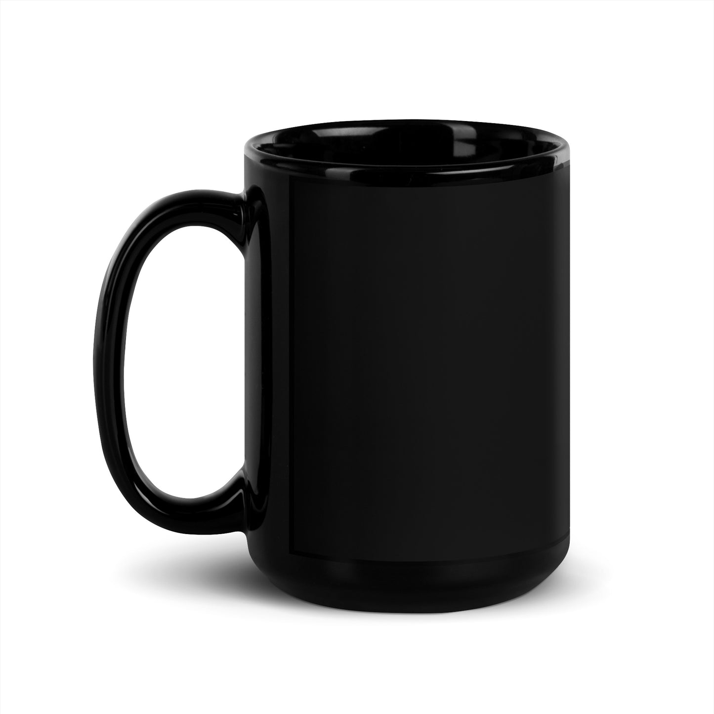Inquire Within Black Glossy Mug