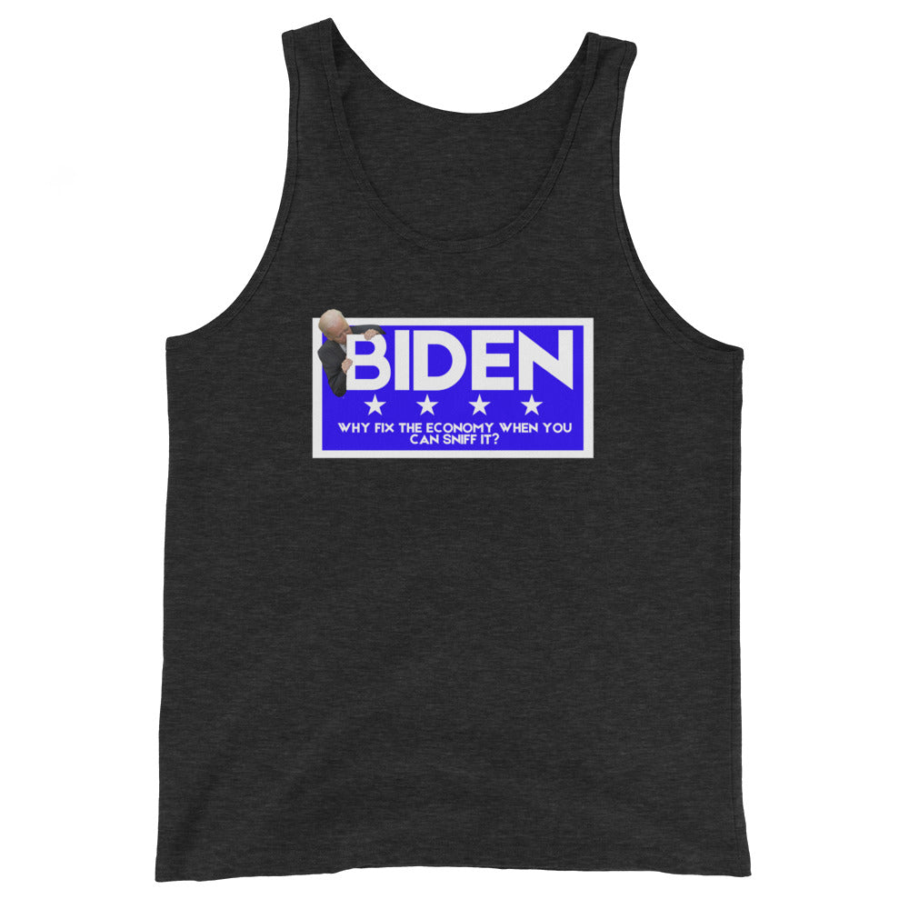 BIDEN Why Fix The Economy When You Can Sniff It Tank Top