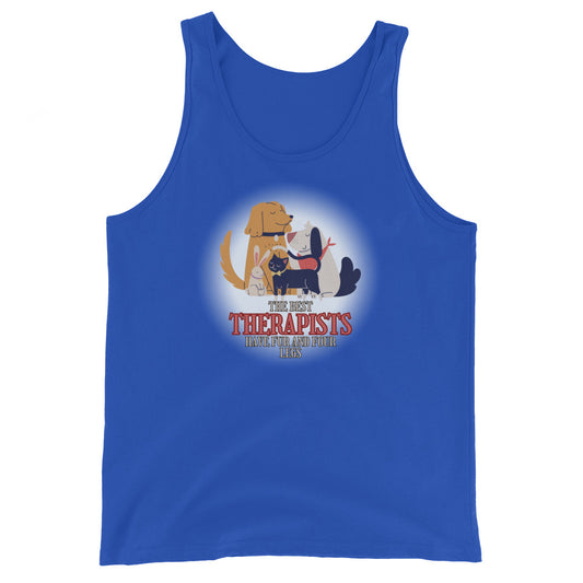 The Best Therapists Have Fur And Four Legs Tank Top