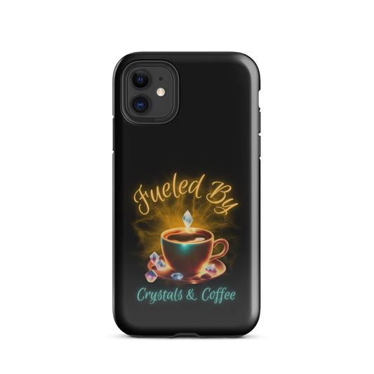 Fueled By Crystals And Coffee Tough Case for iPhone®