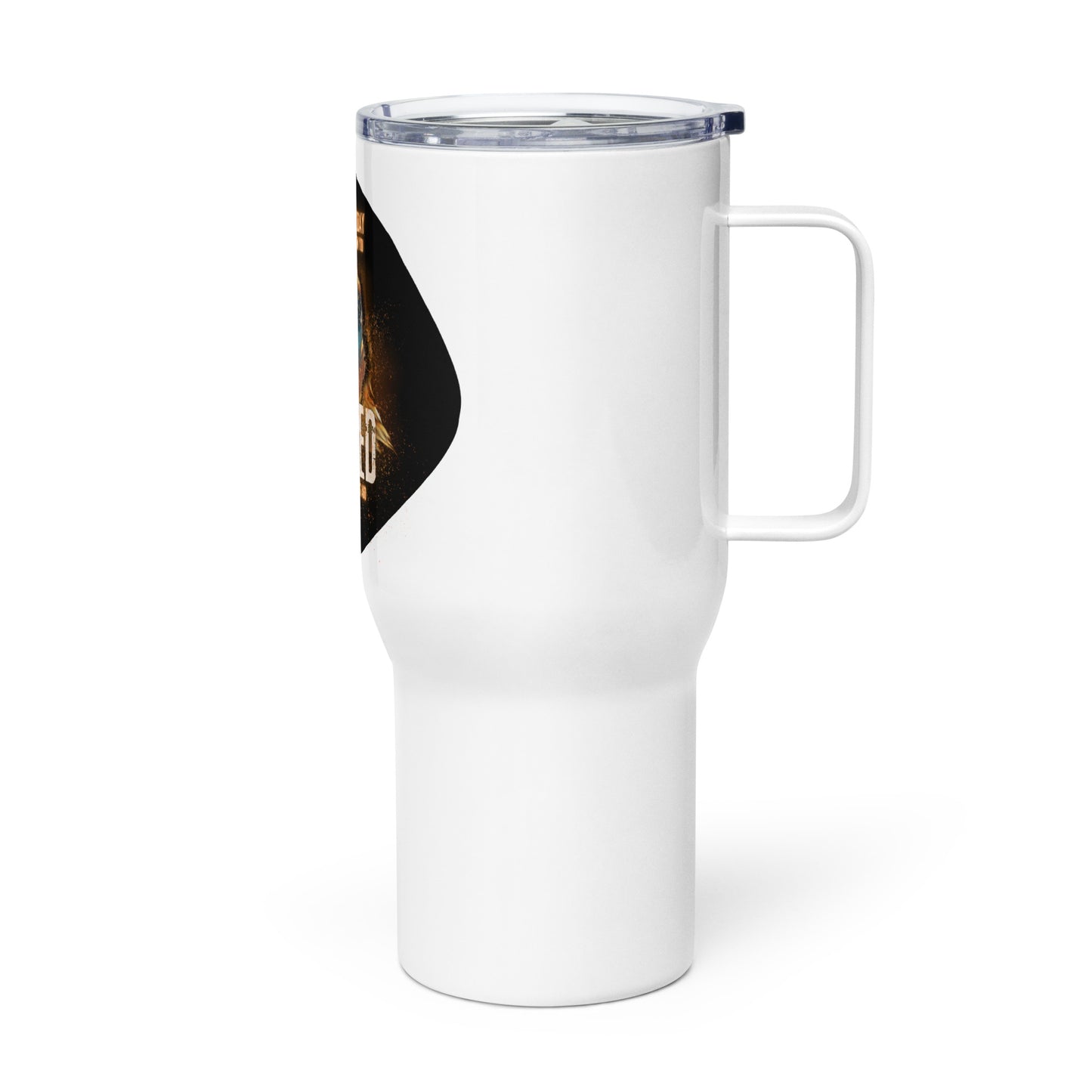 Do Something Today That Would Have Gotten You Burned At The Stake 400 Years Ago Travel mug with a handle