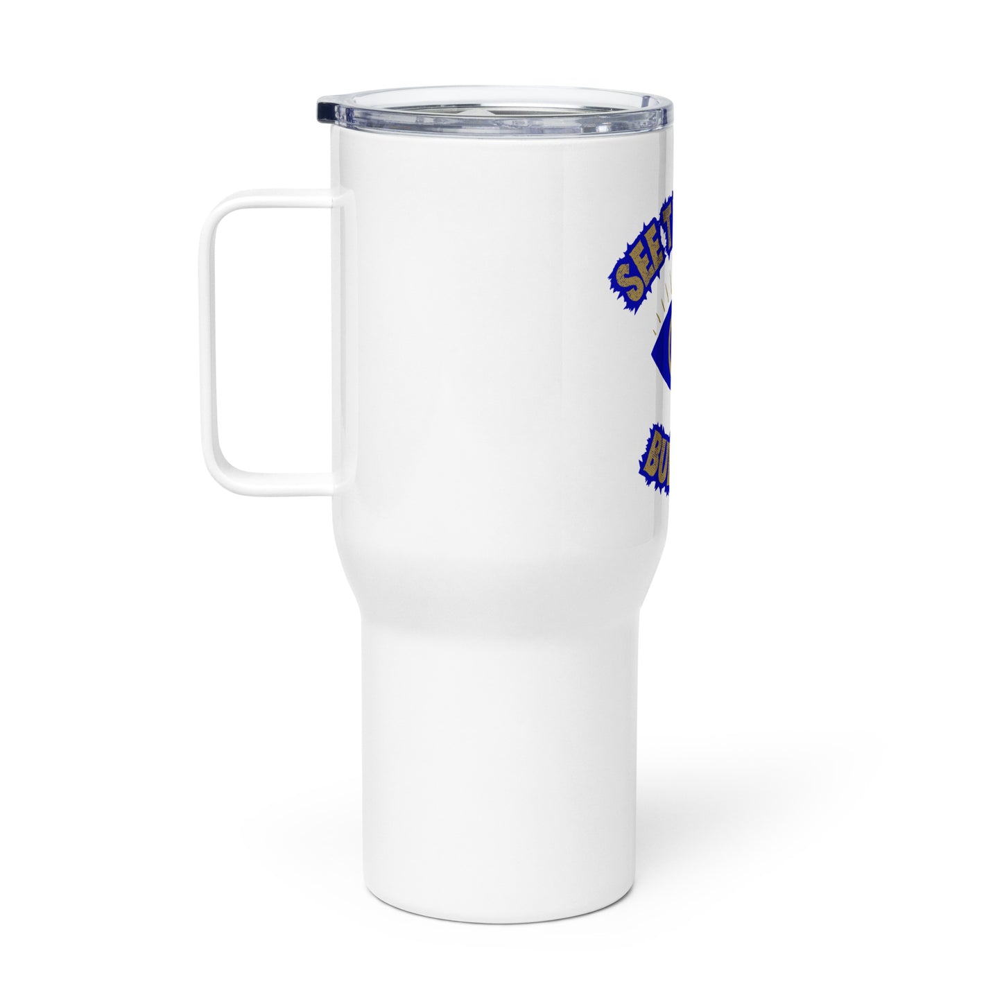 See Through The Bullshit Travel mug with a handle