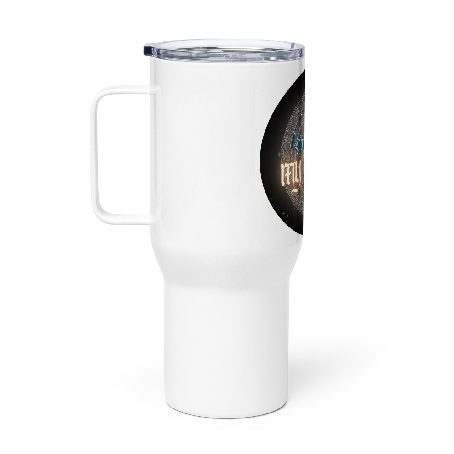 Don’t Fuck With My Energy Travel mug with a handle