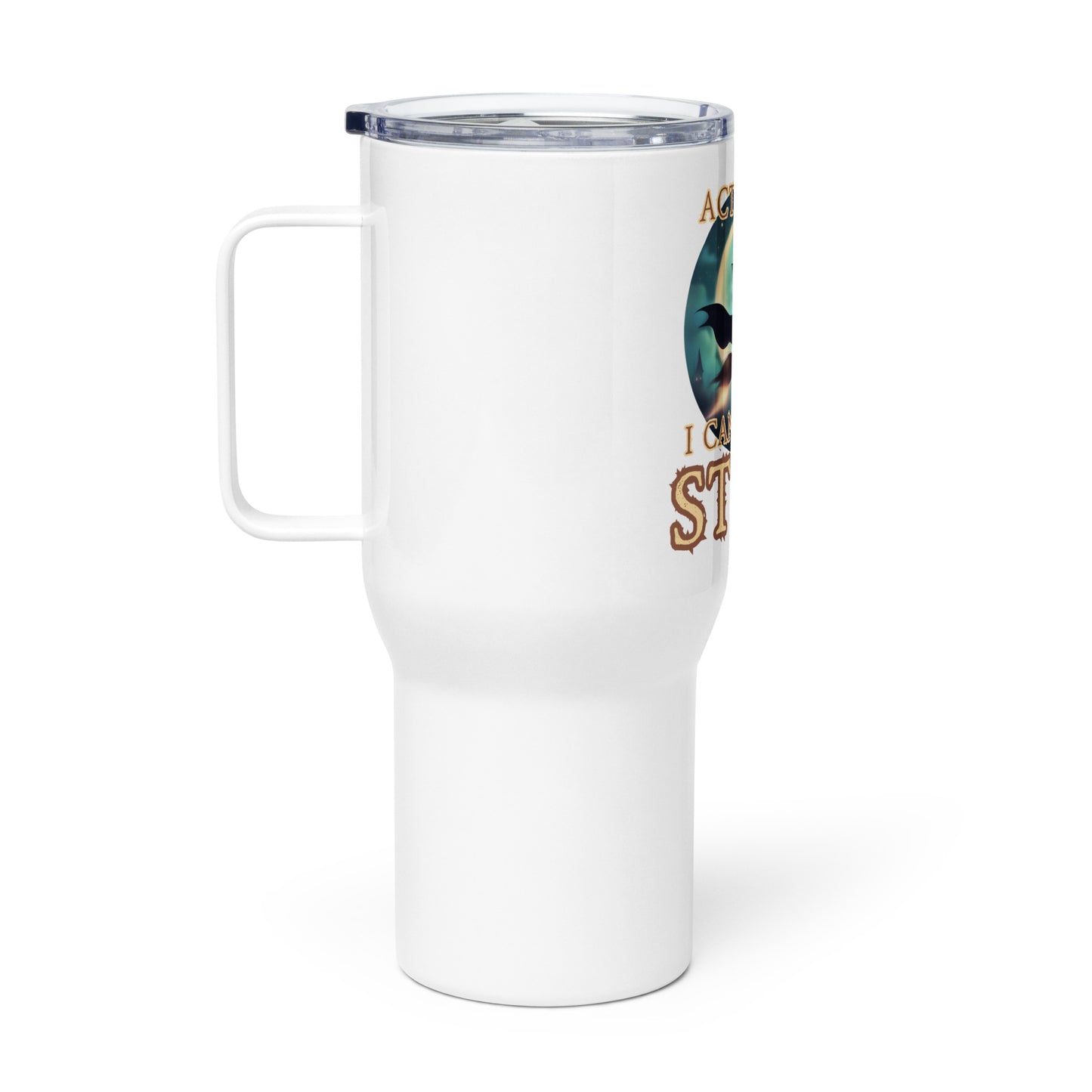 Actually I Can Drive Stick Travel mug with a handle