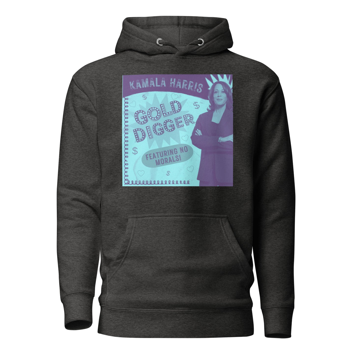 KAMALA HARRIS Gold Digger Now Featuring No Morals Unisex Hoodie