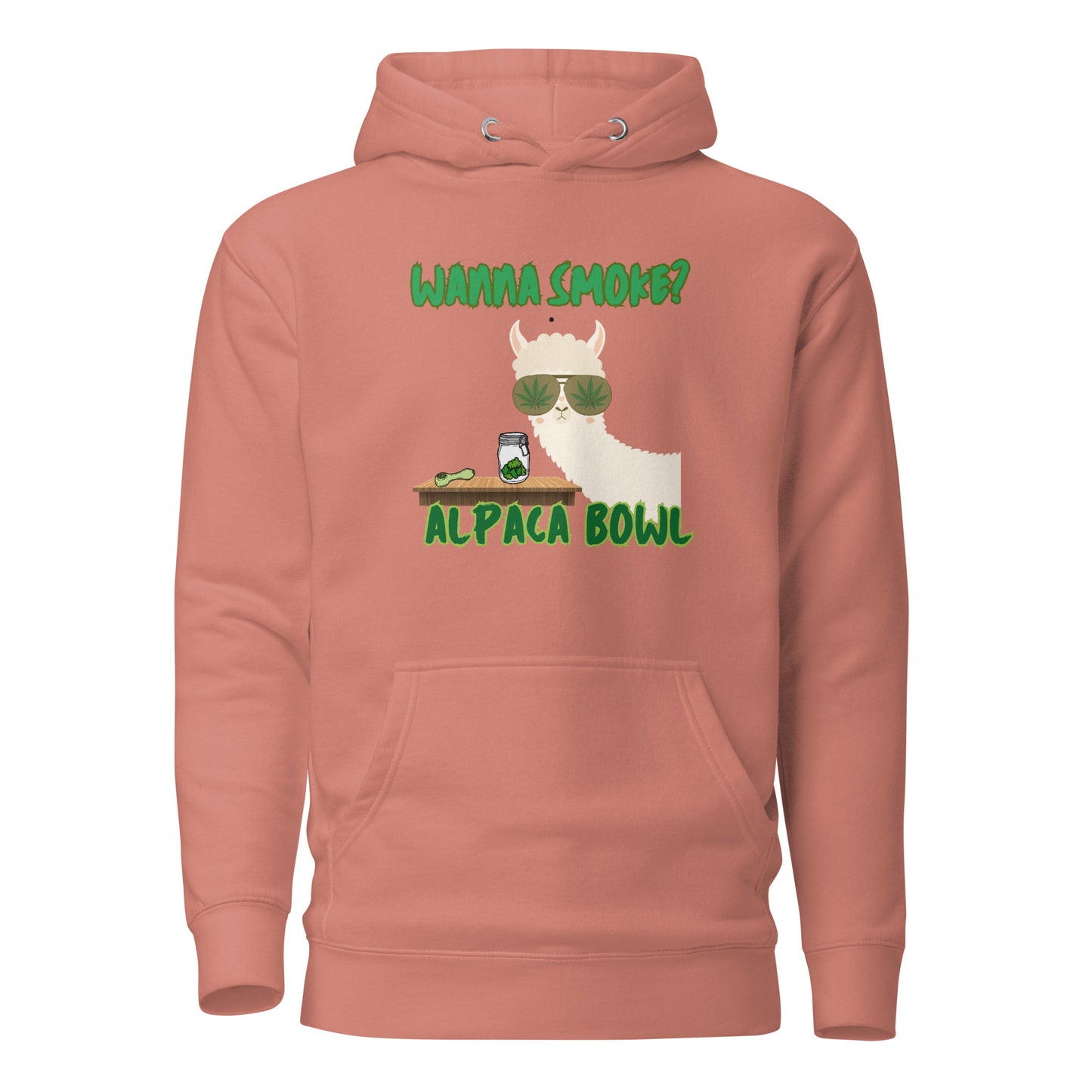 Wanna Smoke Alpaca Bowl Unisex Hoodie