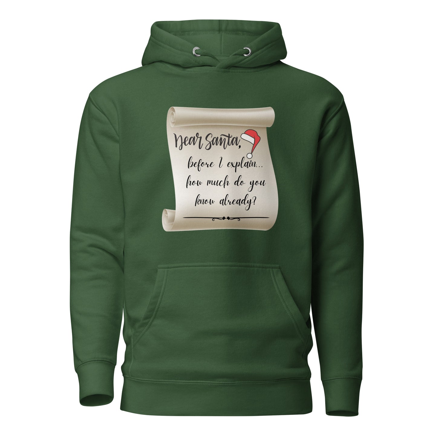 Dear Santa Before I Explain How Much Do You Know Already Unisex Hoodie