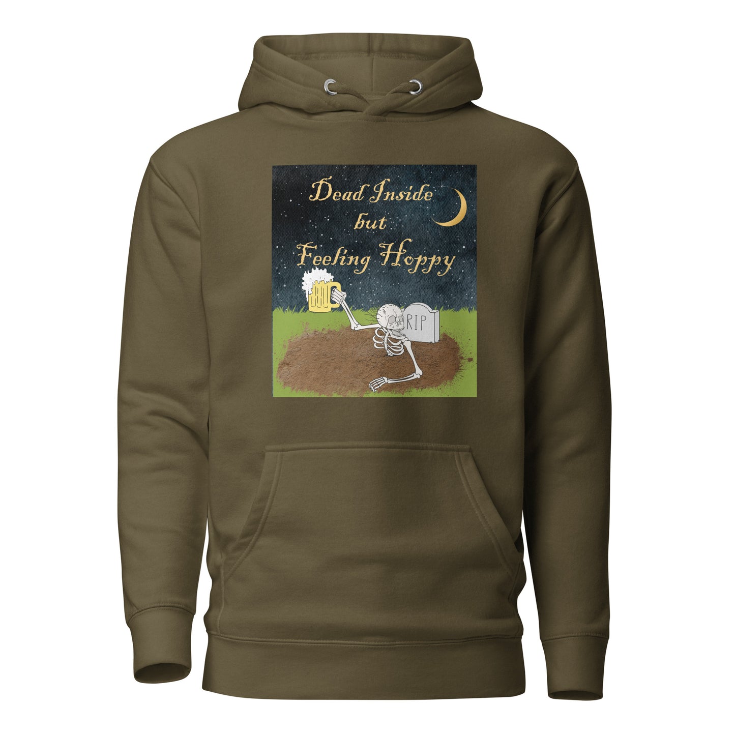 Dead Inside But Feeling Hoppy Unisex Hoodie