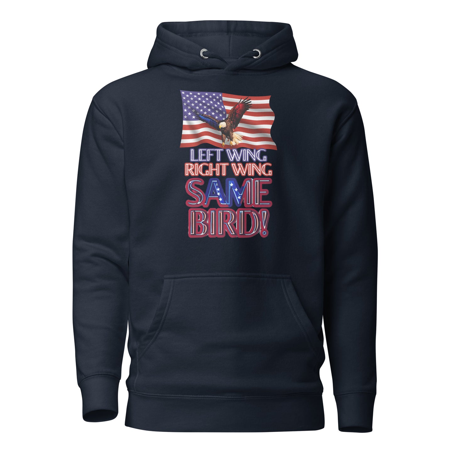 Left Wing Right Wing Same Bird Unisex Hoodie